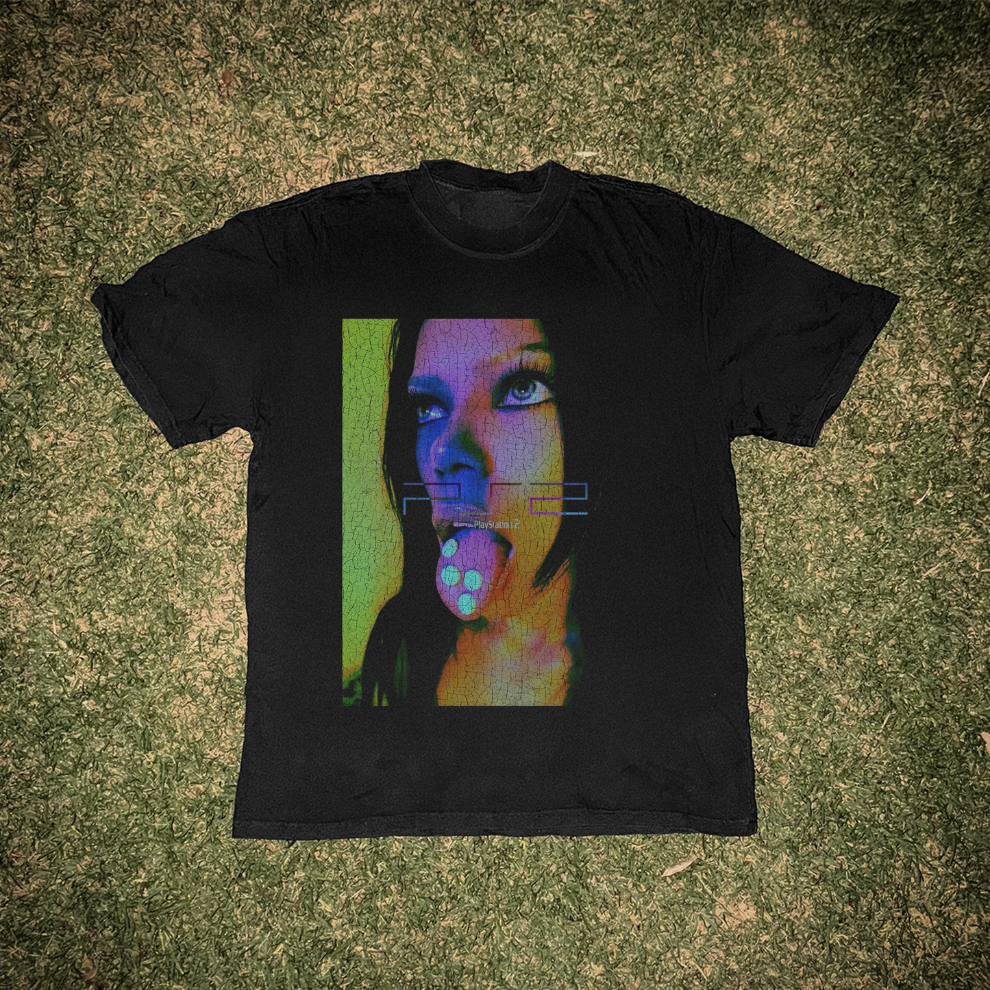 2000s PS2 Vintage Ad Graphic T-Shirt